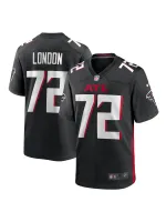 Men's Atlanta Falcons LaCale London Nike Black Game Jersey
