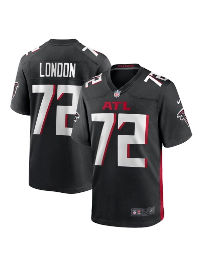 Men's Atlanta Falcons LaCale London Nike Black Game Jersey 01
