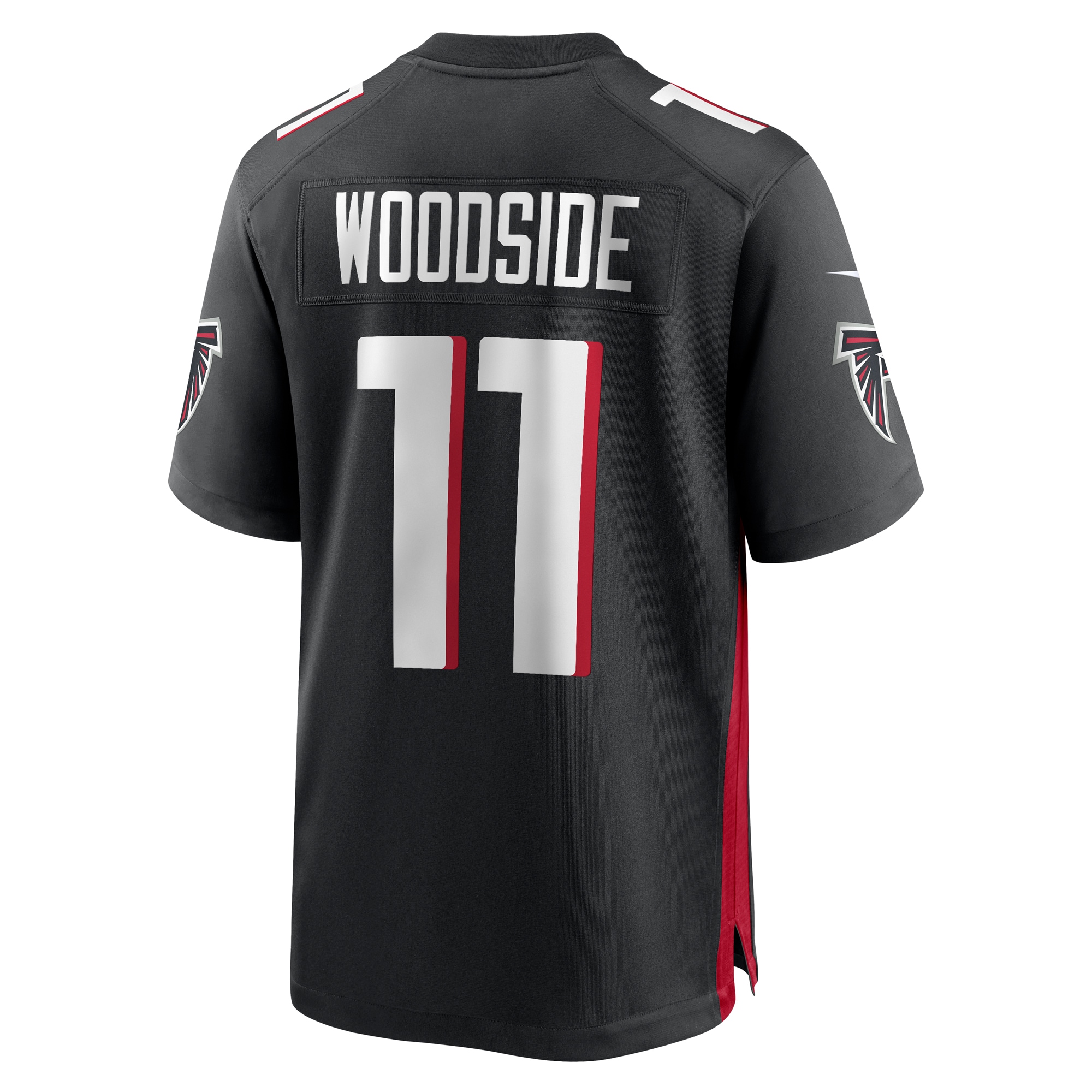 Men's Atlanta Falcons Logan Woodside Nike Black Team Game Jersey
