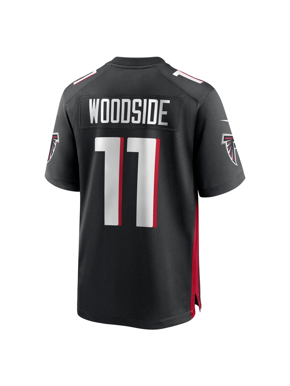 Men's Atlanta Falcons Logan Woodside Nike Black Team Game Jersey