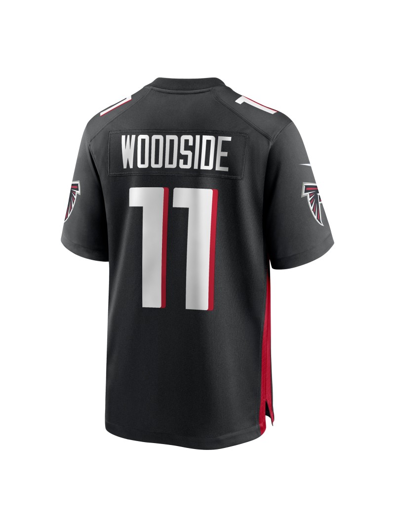 Men's Atlanta Falcons Logan Woodside Nike Black Team Game Jersey