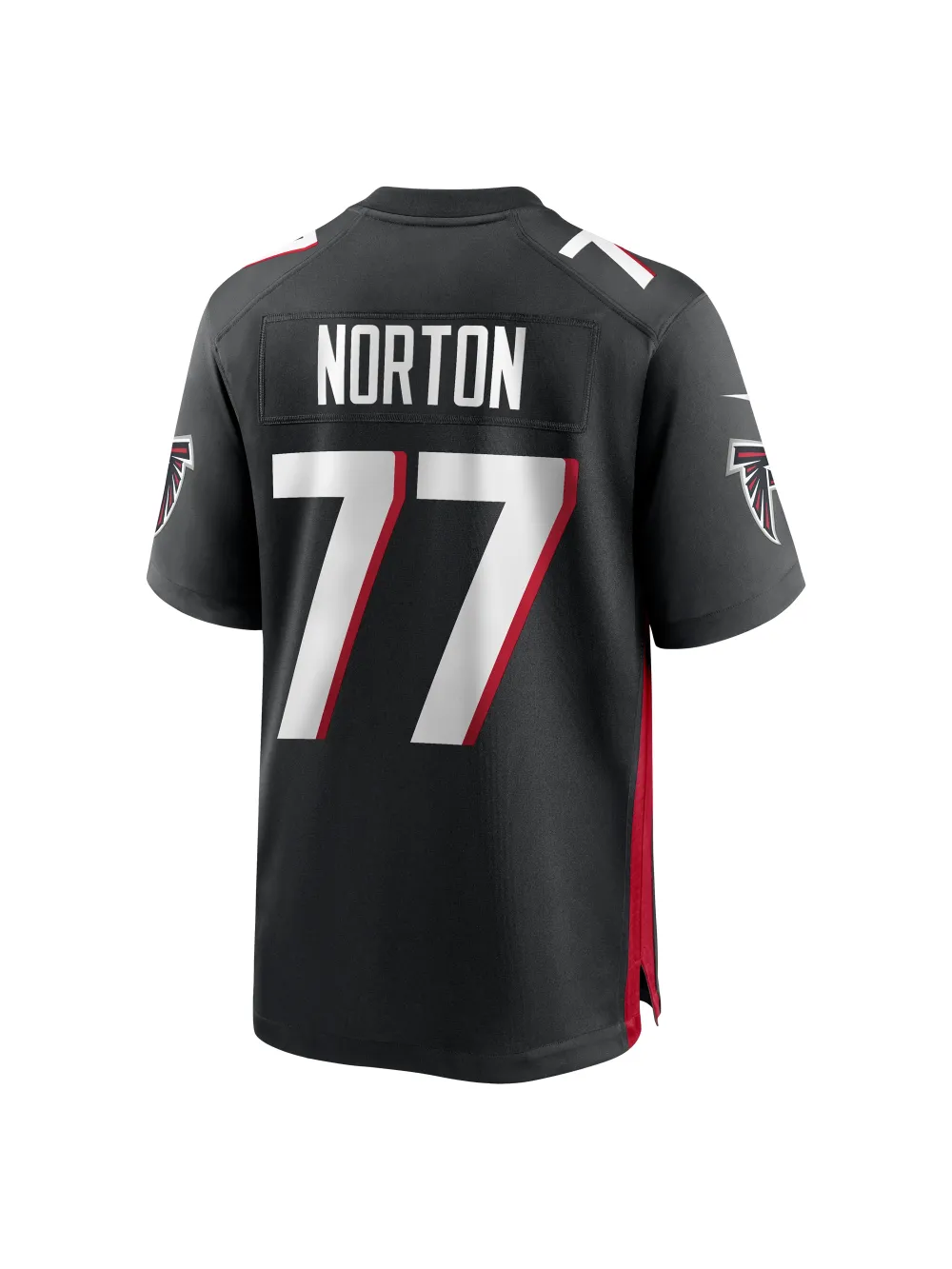 Men's Atlanta Falcons Storm Norton Nike Black Game Jersey