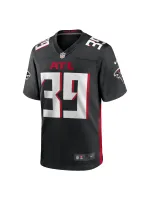 Men's Atlanta Falcons Tae Davis Nike Black Team Game Jersey