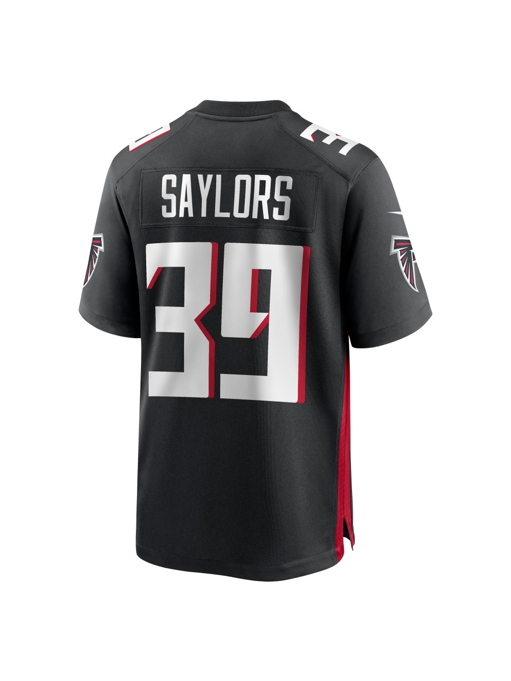 Men's Atlanta Falcons Tae Davis Nike Black Team Game Jersey