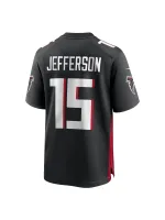 Men's Atlanta Falcons Van Jefferson Nike Black Game Jersey