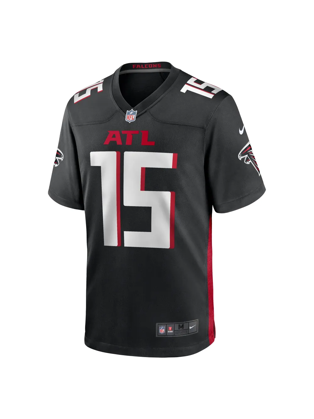 Men's Atlanta Falcons Van Jefferson Nike Black Game Jersey