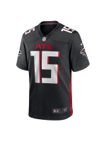 Men's Atlanta Falcons Van Jefferson Nike Black Game Jersey