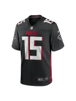 Men's Atlanta Falcons Van Jefferson Nike Black Game Jersey