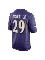 Men's Baltimore Ravens Ar'Darius Washington Nike Purple Player Game Jersey