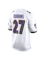 Men's Baltimore Ravens J.K. Dobbins Nike White Away Game Player Jersey