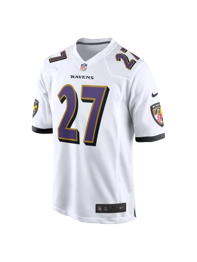 Men's Baltimore Ravens J.K. Dobbins Nike White Away Game Player Jersey 02