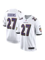Men's Baltimore Ravens J.K. Dobbins Nike White Away Game Player Jersey
