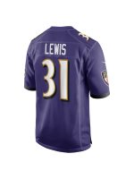 Men's Baltimore Ravens Jamal Lewis Nike Purple Game Retired Player Jersey