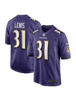 Men's Baltimore Ravens Jamal Lewis Nike Purple Game Retired Player Jersey