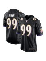 Men's Baltimore Ravens Odafe Oweh Nike Black Game Jersey