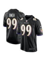 Men's Baltimore Ravens Odafe Oweh Nike Black Game Jersey