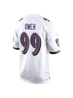 Men's Baltimore Ravens Odafe Oweh Nike White Game Jersey
