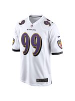 Men's Baltimore Ravens Odafe Oweh Nike White Game Jersey