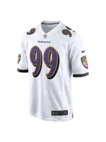 Men's Baltimore Ravens Odafe Oweh Nike White Game Jersey