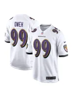 Men's Baltimore Ravens Odafe Oweh Nike White Game Jersey