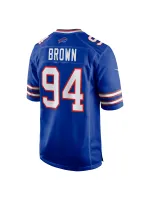 Men's Buffalo Bills Andrew Brown Nike Royal Game Jersey