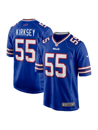 Men's Buffalo Bills Christian Kirksey Nike Royal Team Game Jersey 01