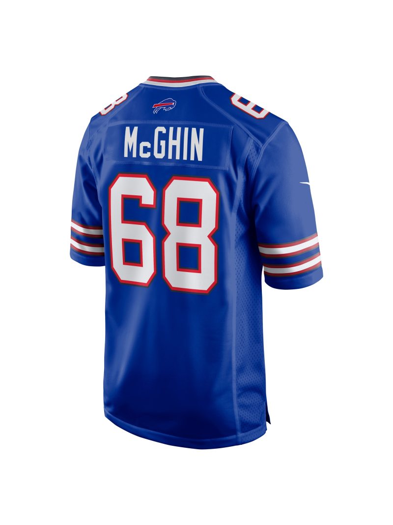 Men's Buffalo Bills Garrett McGhin Nike Royal Team Game Jersey