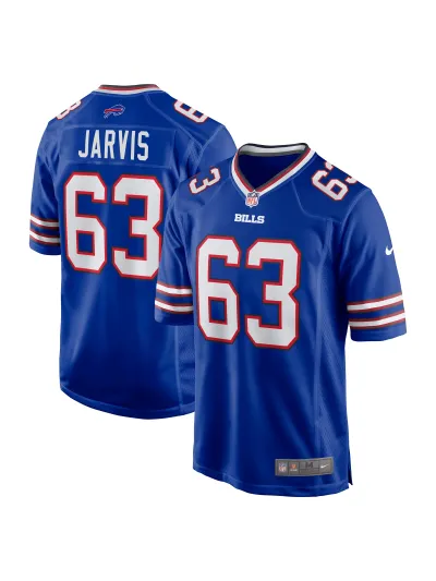 Men's Buffalo Bills Kevin Jarvis Nike Royal Team Game Jersey 01