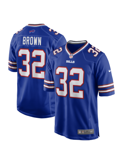 Men's Buffalo Bills Kyron Brown Nike Royal Game Jersey 01