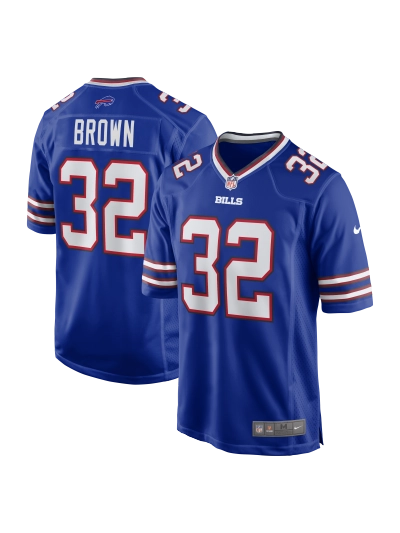 Men's Buffalo Bills Kyron Brown Nike Royal Game Jersey 01