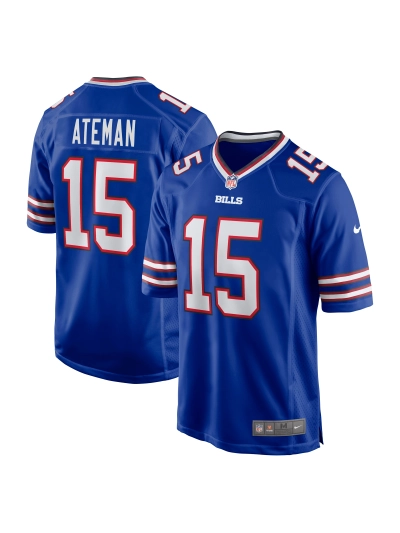 Men's Buffalo Bills Marcell Ateman Nike Royal Team Game Jersey 01