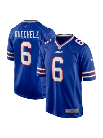 Men's Buffalo Bills Shane Buechele Nike Royal Team Game Jersey 01