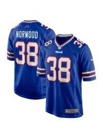 Men's Buffalo Bills Tre Norwood Nike Royal Team Game Jersey