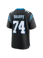 Men's Carolina Panthers David Sharpe Nike Black Team Game Jersey
