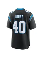 Men's Carolina Panthers Deion Jones Nike Black Game Jersey