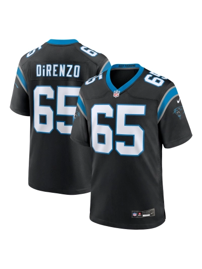 Men's Carolina Panthers J.D. DiRenzo Nike Black Game Jersey 01