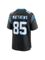 Men's Carolina Panthers Jordan Matthews Nike Black Game Jersey