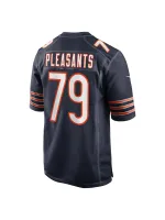 Men's Chicago Bears Austen Pleasants Nike Navy Game Jersey