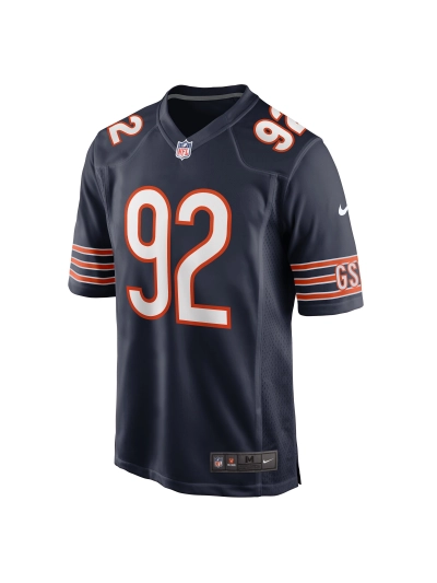Men's Chicago Bears Daniel Hardy Nike Navy Team Game Jersey 02