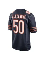 Men's Chicago Bears Deslin Alexandre Nike Navy Team Game Jersey