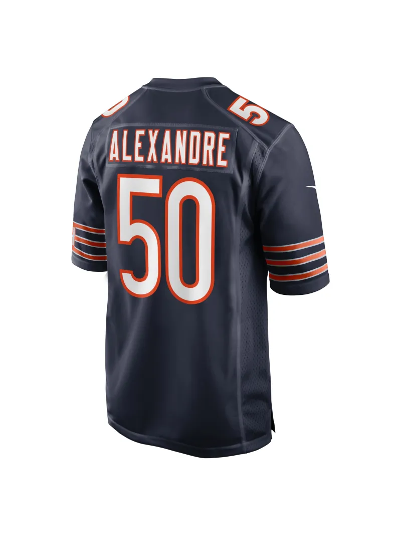 Men's Chicago Bears Deslin Alexandre Nike Navy Team Game Jersey