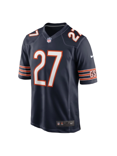 Men's Chicago Bears Greg Stroman Nike Navy Team Game Jersey 02
