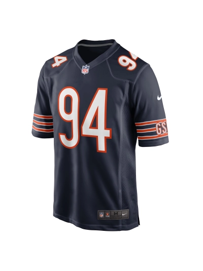 Men's Chicago Bears Rasheem Green Nike Navy Game Jersey 02
