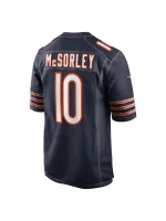 Men's Chicago Bears Trace McSorley Nike Navy Team Game Jersey