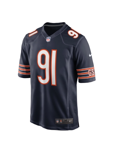 Men's Chicago Bears Yannick Ngakoue Nike Navy Team Game Jersey 02