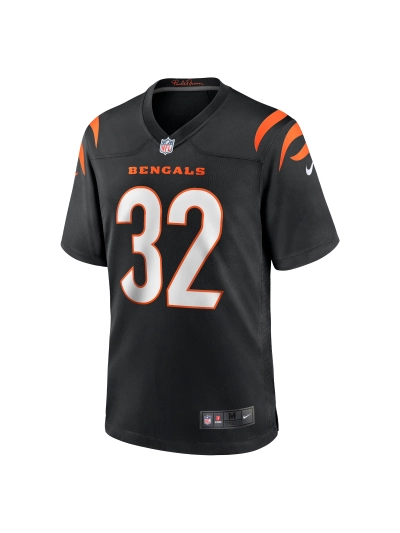 Men's Cincinnati Bengals Trayveon Williams Nike Black Game Jersey 02