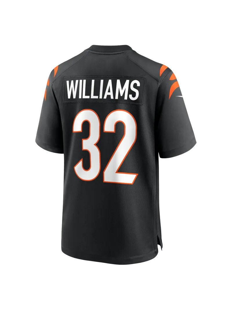 Men's Cincinnati Bengals Trayveon Williams Nike Black Game Jersey