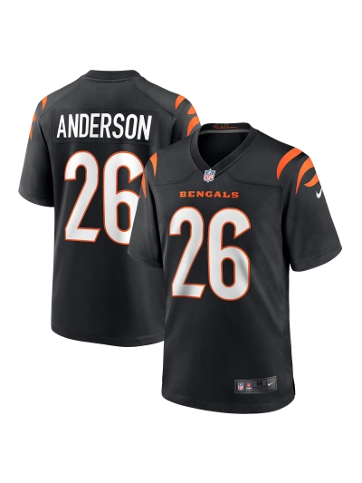 Men's Cincinnati Bengals Tycen Anderson Nike Black Game Player Jersey 01