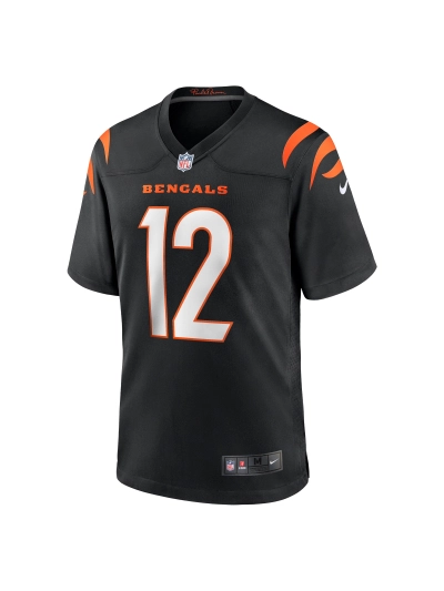Men's Cincinnati Bengals Tyron Johnson Nike Black Home Game Player Jersey 02