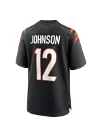 Men's Cincinnati Bengals Tyron Johnson Nike Black Home Game Player Jersey